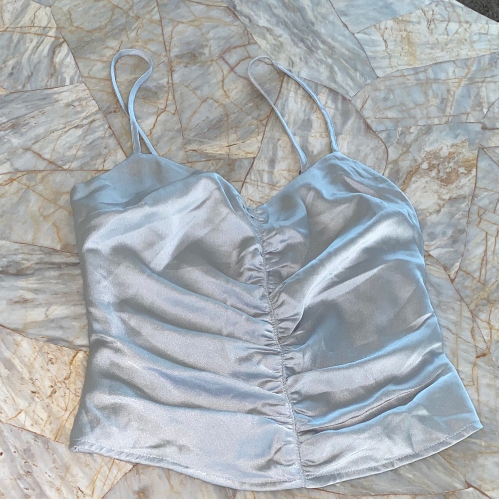 Abercrombie & Fitch Silver Camisole Top Small
